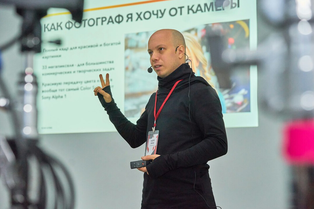 athlete speaking to youth